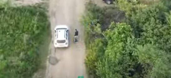 Ухилянта на моноколесі відстежили за допомогою дрона