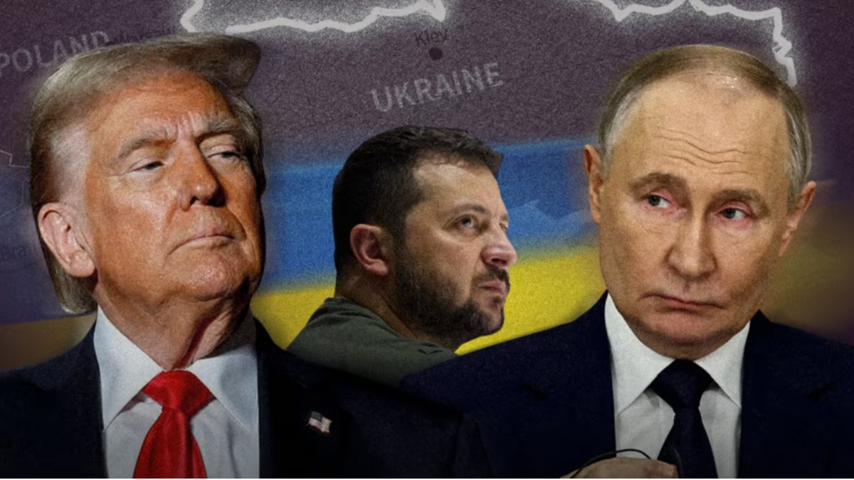 Дональд Трамп, Владимир Зеленский и Владимир Путин