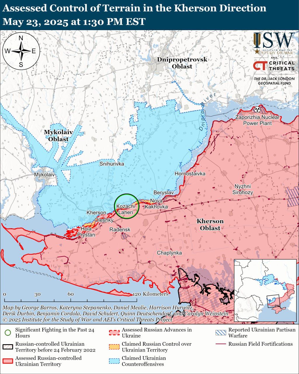 Росія тисне під Новопавлівкою та Кураховим, а ЗСУ мають успіхи під Торецьком: карти ISW 10