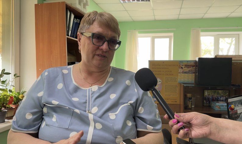 Директорка школи Валентина Фегер. Фото: Суспільне.Суми Директорка школи Валентина Фегер. Фото: Суспільне.Суми