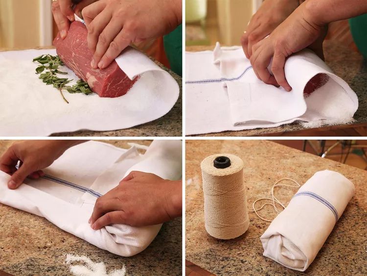 Все, что нужно, это три ингредиента, несколько основных кухонных принадлежностей и огонь. Не нужны кастрюли, сковородки или даже гриль. Колумбийское блюдо ломо аль трапо - мясо, запеченное в полотенце.