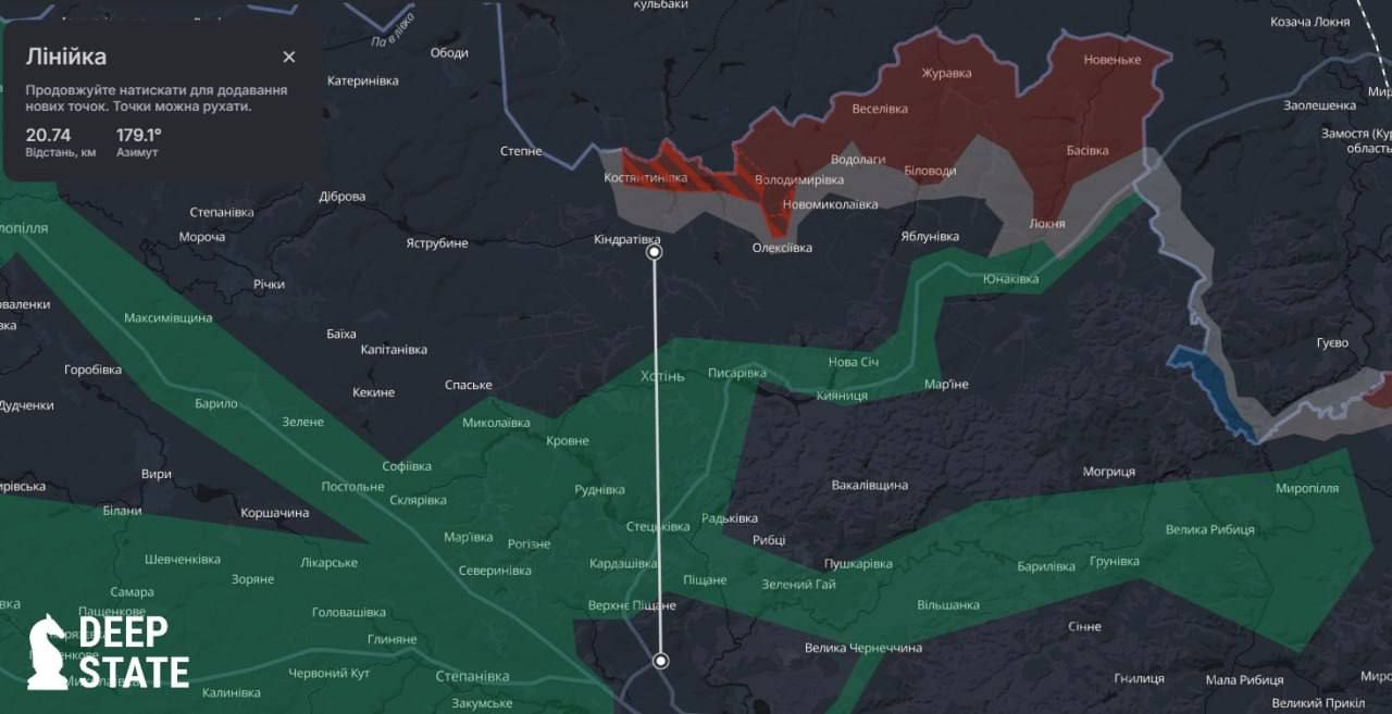Карты боев в Сумской области Карты боев в Сумской области