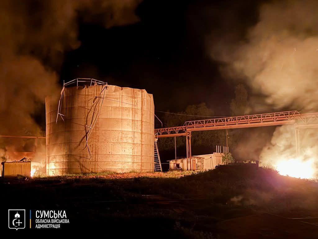 Пожар после удар Пожар после удар