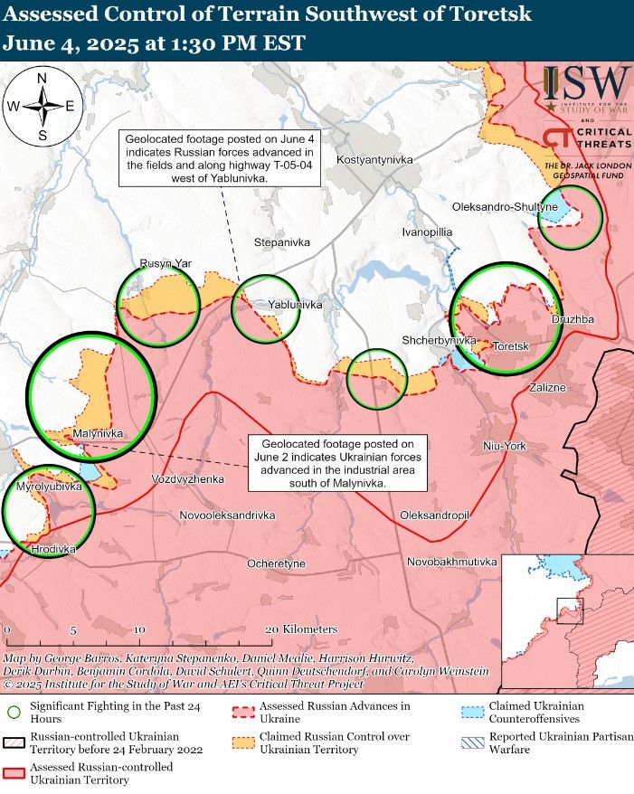 Росіяни просуваються в напрямку Костянтинівки: артилерія вже б'є по околицях — ISW 1