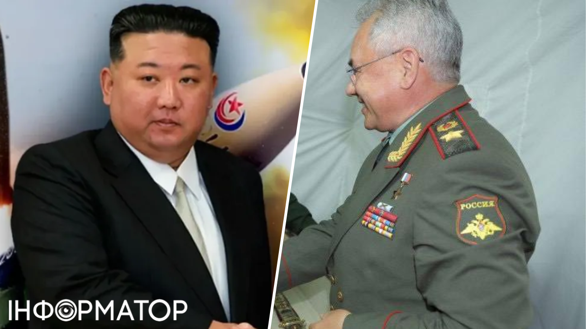 Лідер КНДР Кім Чен Ин тисне руку Сергію Шойгу