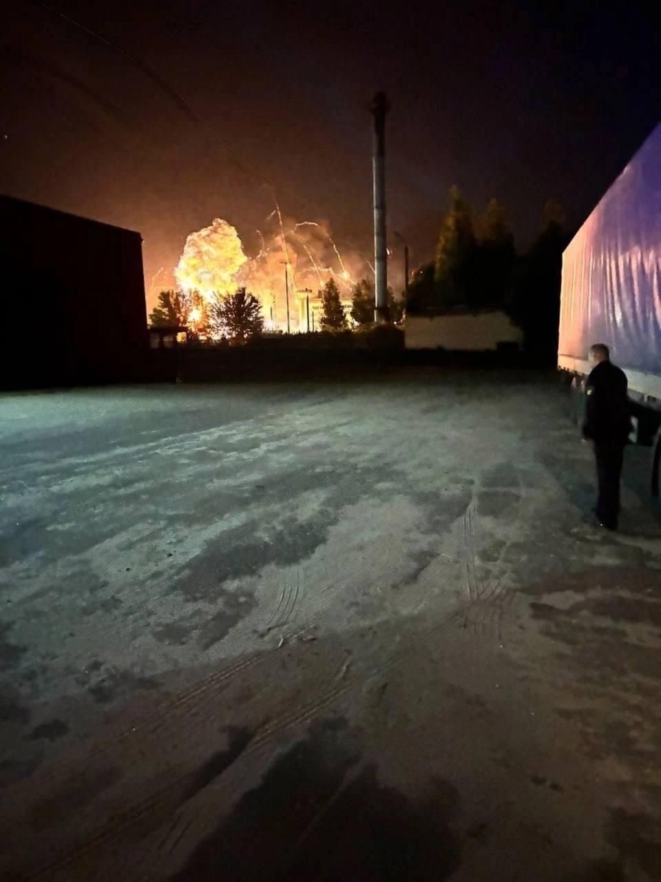 Пожежа в районі аеропорту в Брянську Пожежа в районі аеропорту в Брянську