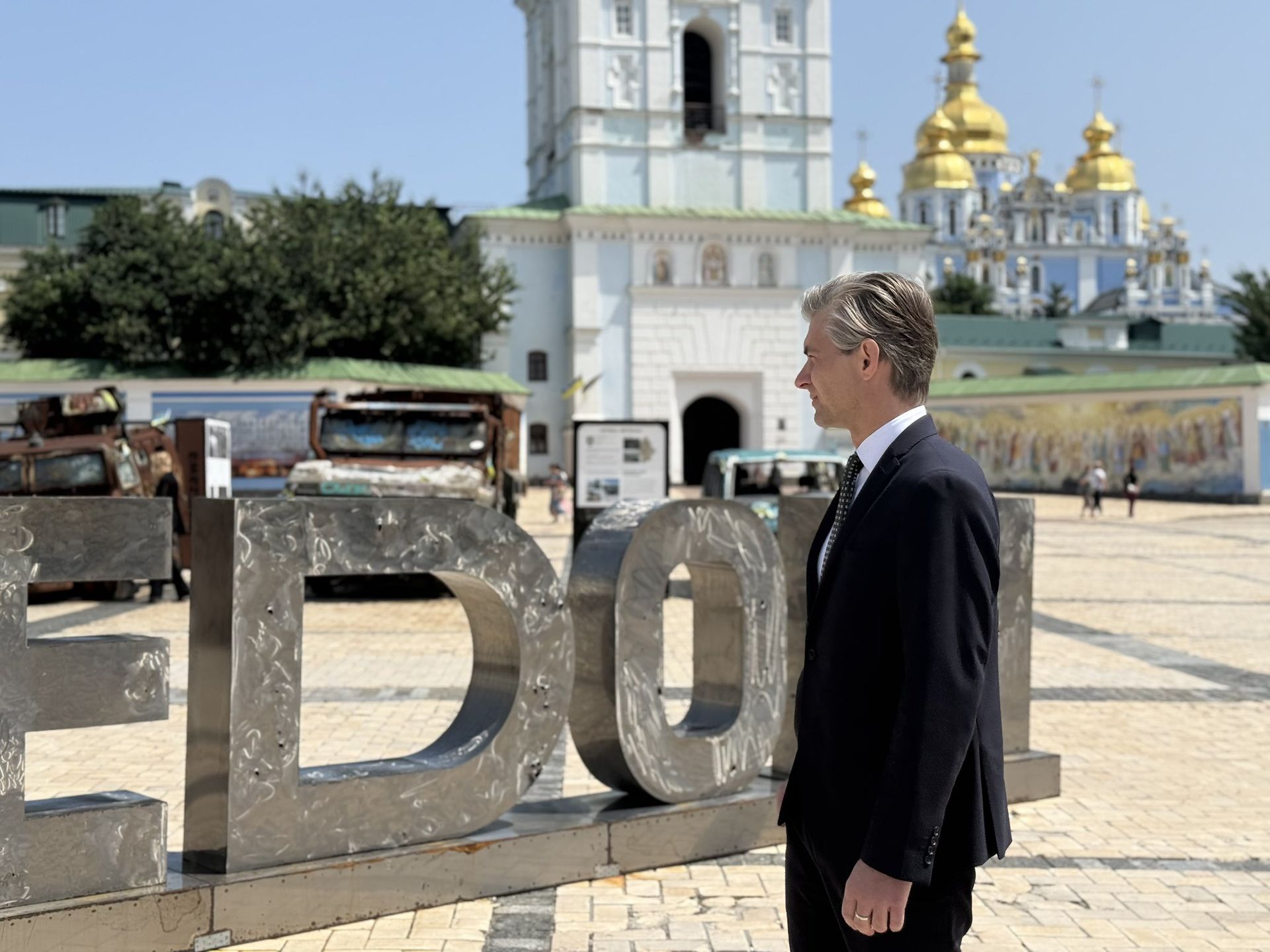 Кястутіс Будріс у столиці Кястутіс Будріс у столиці