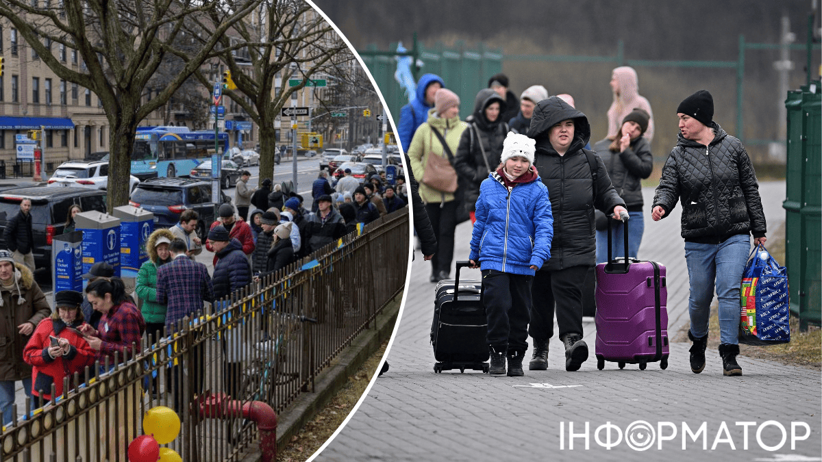Біженці, українці