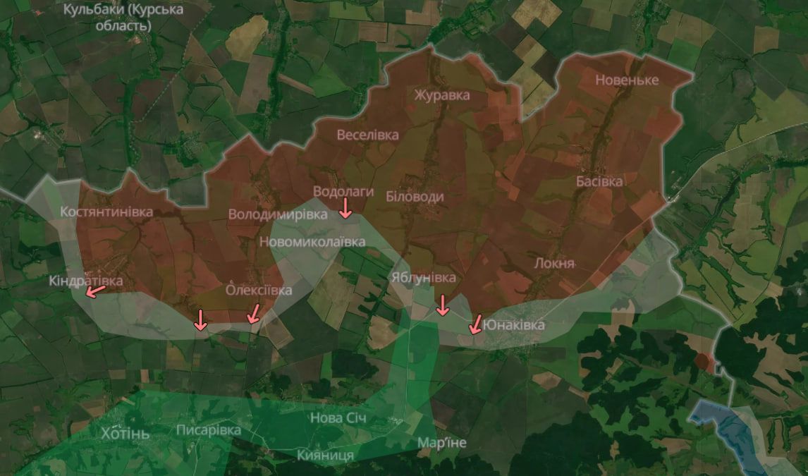 Бої на Сумщині, карти DeepState Бої на Сумщині, карти DeepState