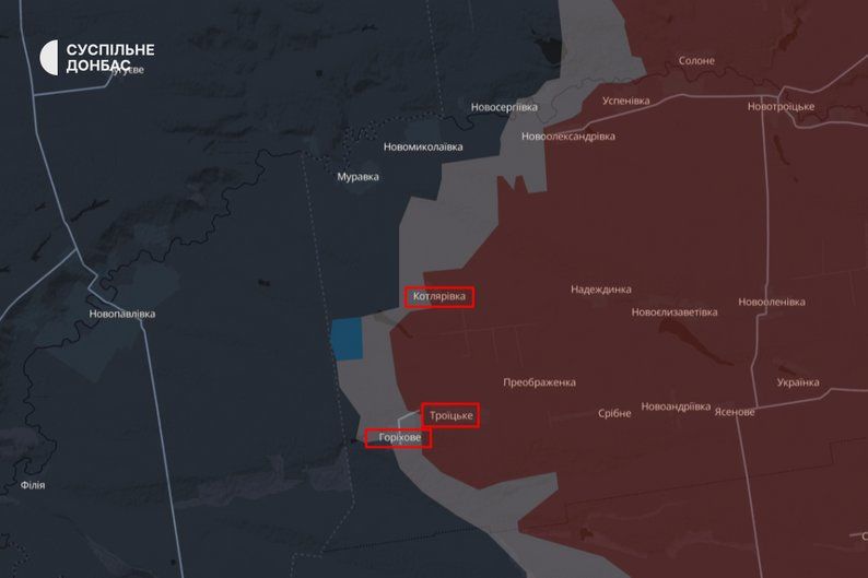 Лінія боєзіткнення станом на 16 червня 2025. Карта DeepState