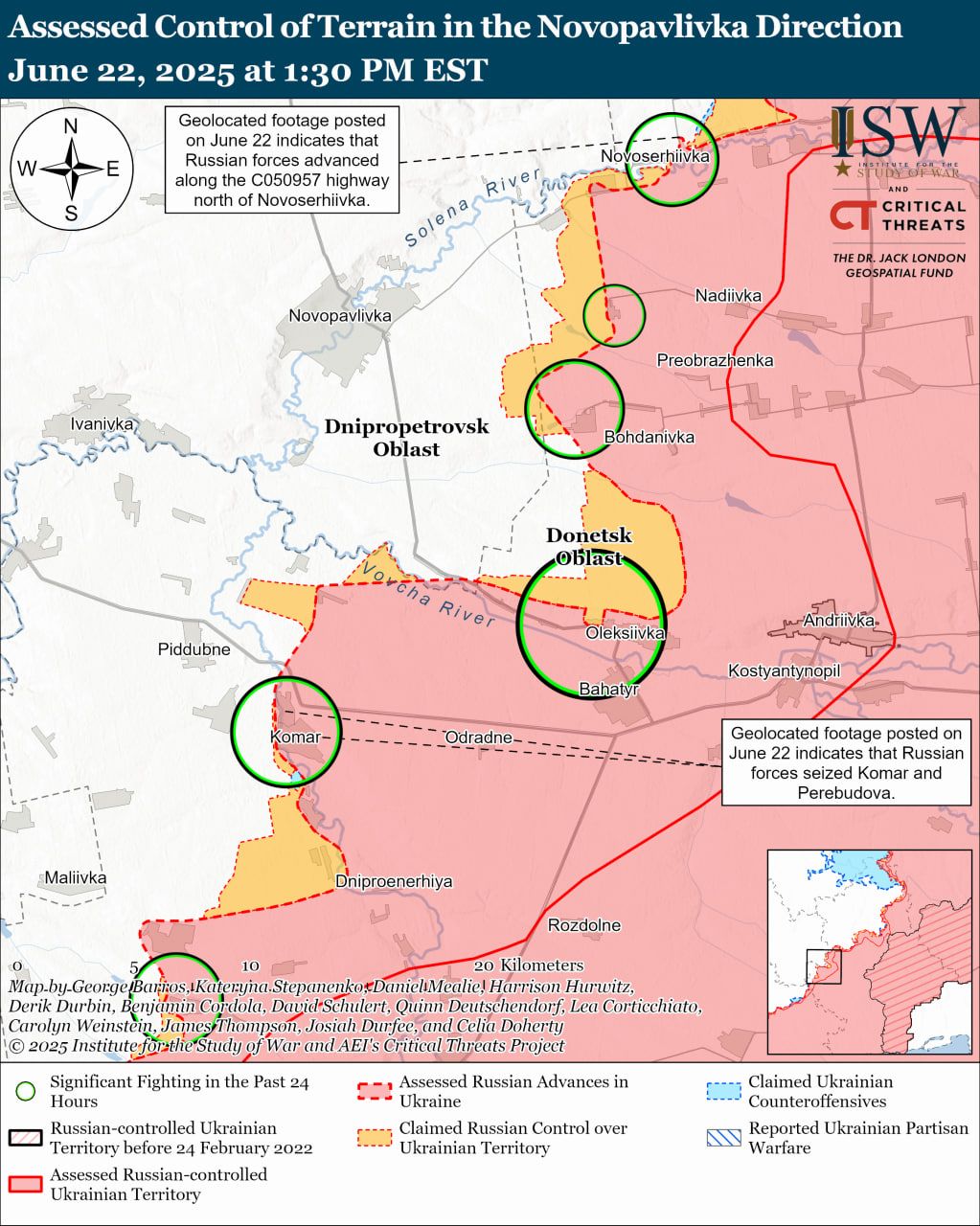 Карта боїв на Новопавлівському напрямку Карта боїв на Новопавлівському напрямку