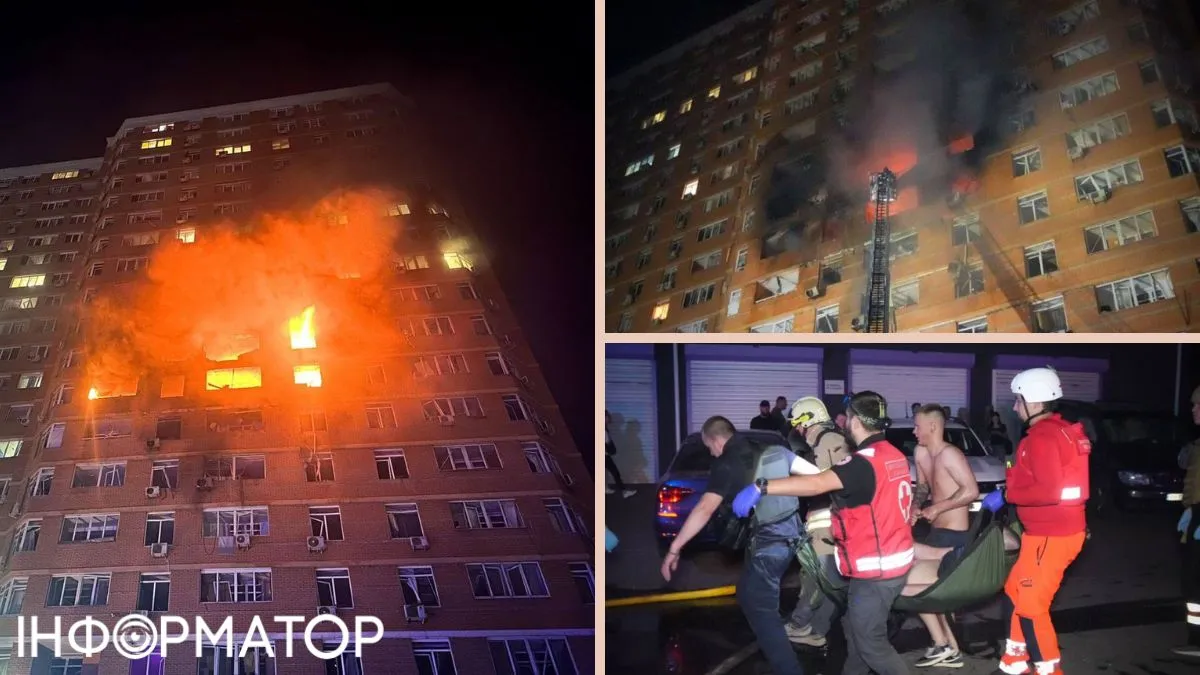 Російський дрон вдарив по багатоповерхівці в Одесі