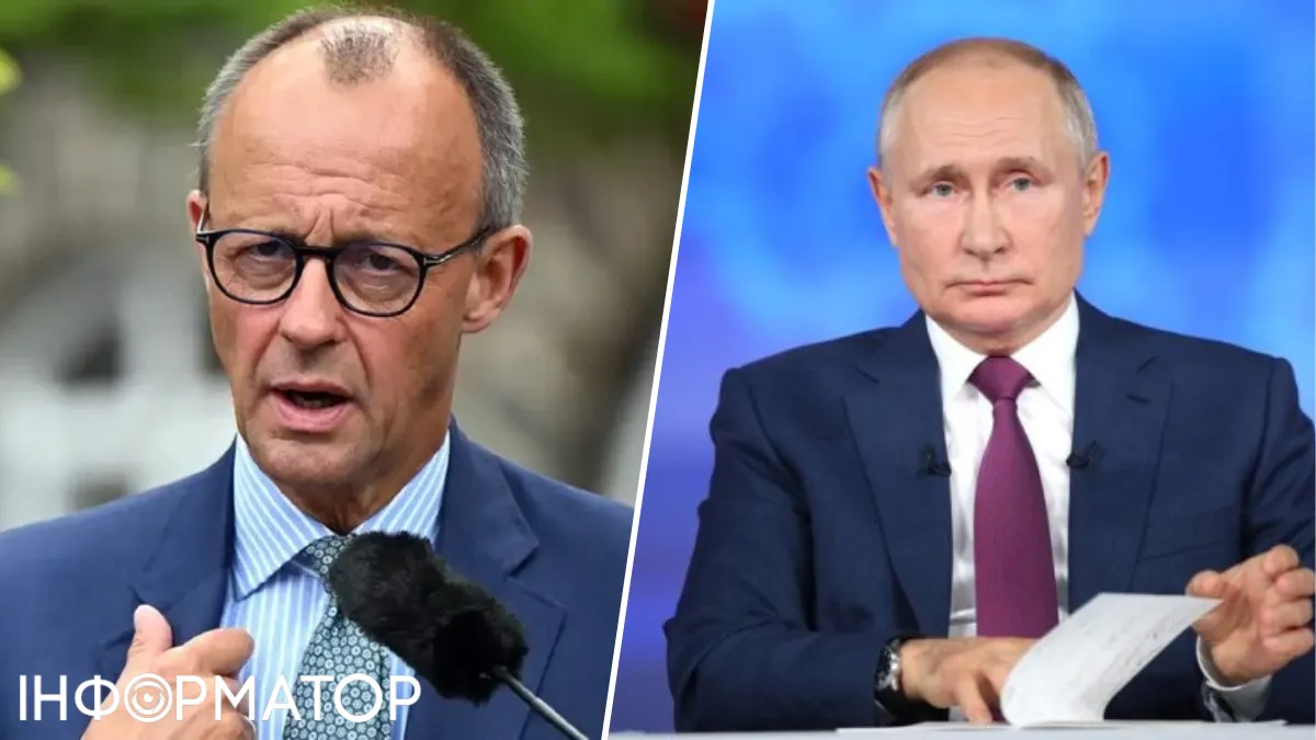 Фридрих Мерц и Владимир Путин