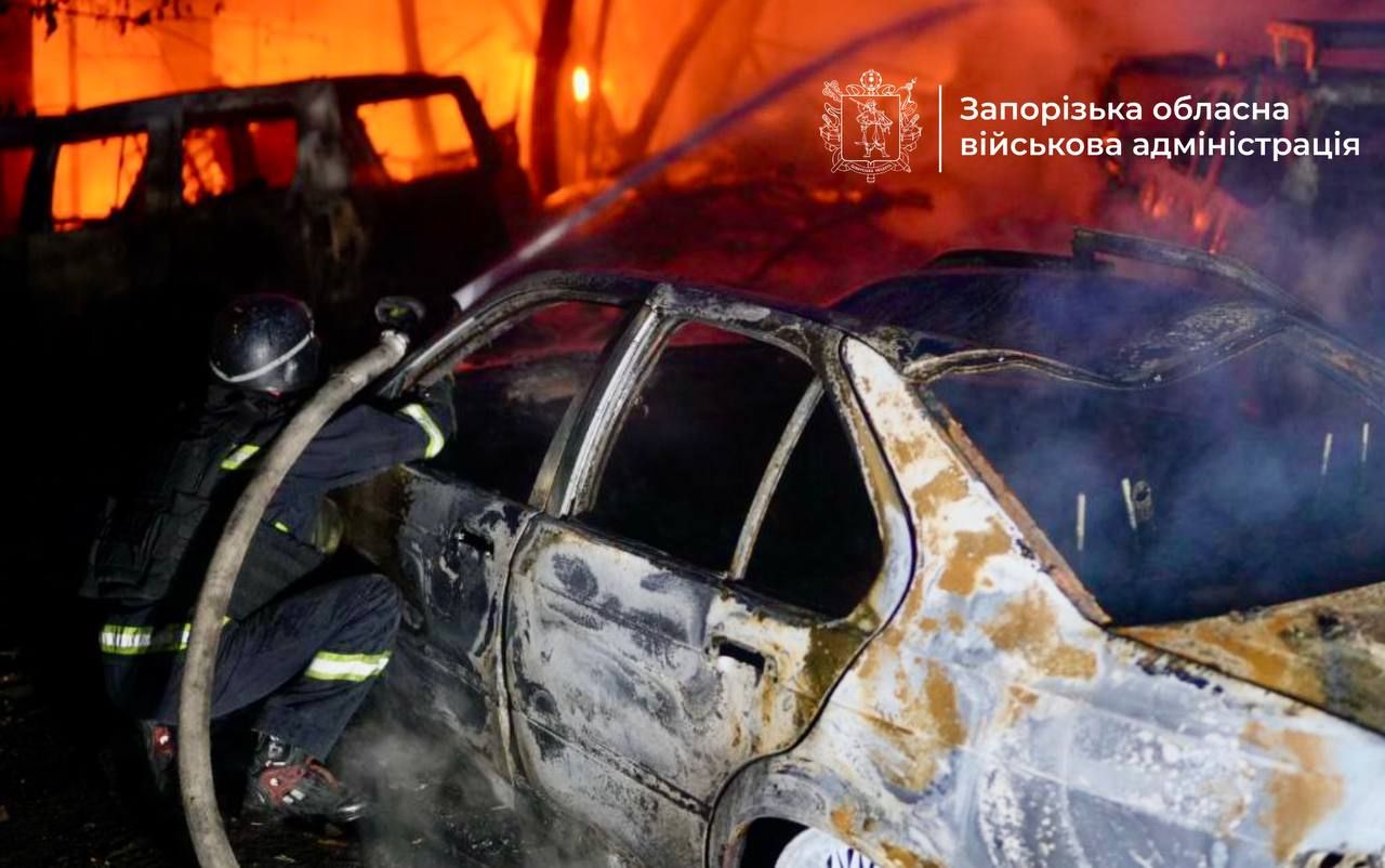 Последствия атаки в Запорожье