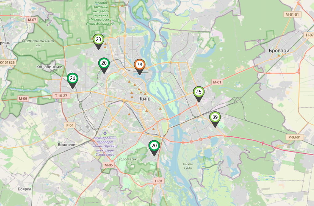 У Києві погіршилося повітря після обстрілу РФ: де найбільше токсинів 1