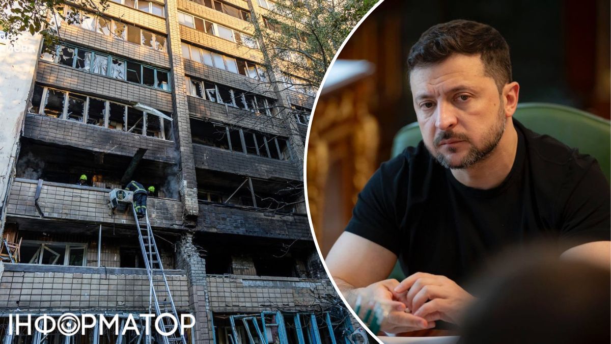 Зеленский, последствия удара 4 июля