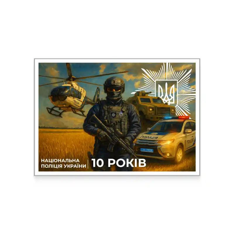 Национальная полиция. 10 лет Фото: Укрпочта Национальная полиция. 10 лет Фото: Укрпочта