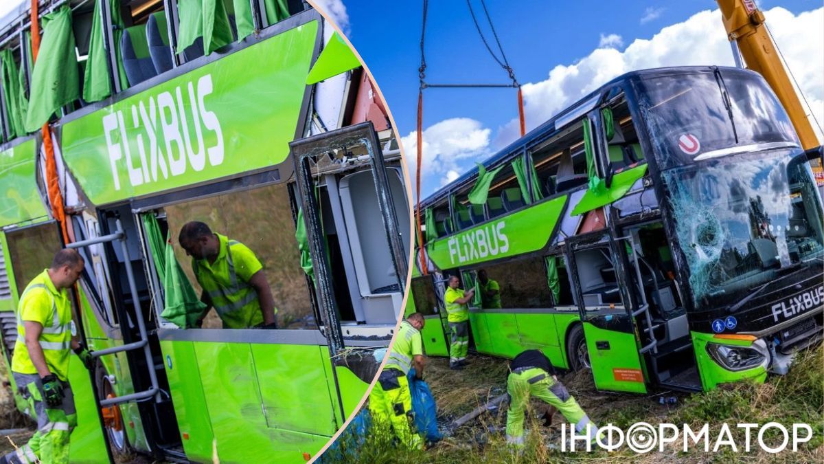 У Німеччині перекинувся автобус Flixbus з українцями