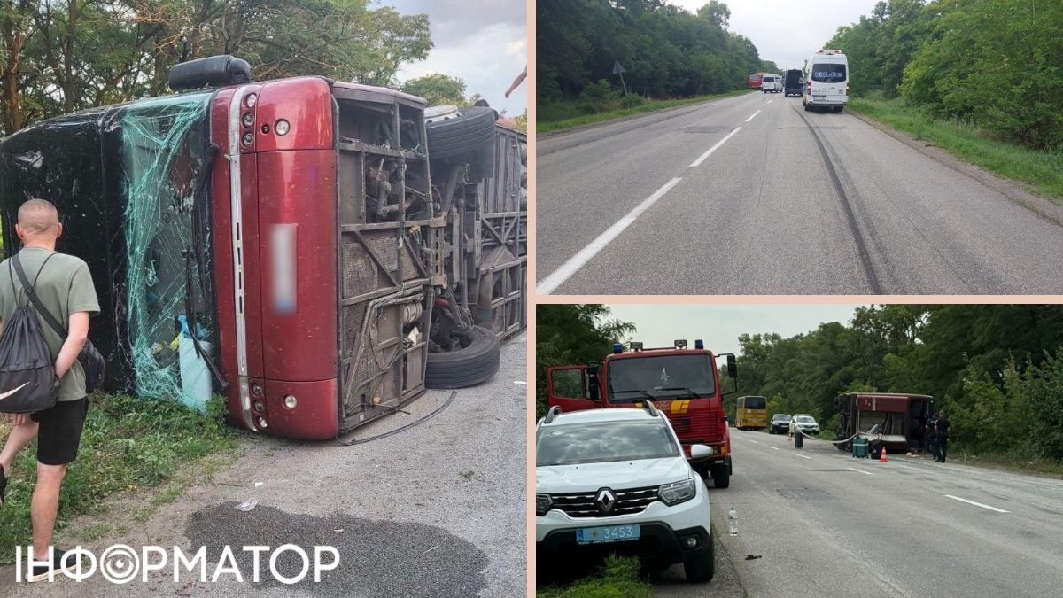 На Дніпропетровщині пасажирський автобус потрапив у смертельну ДТП