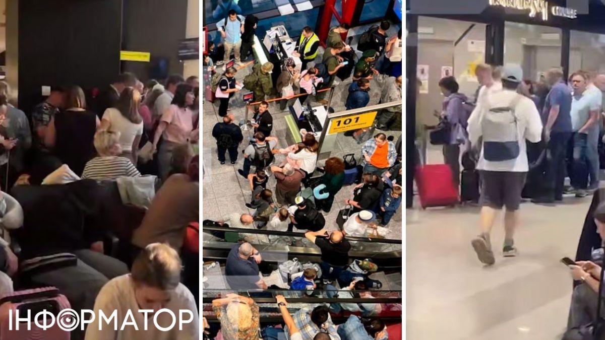 черги в російських аеропортах