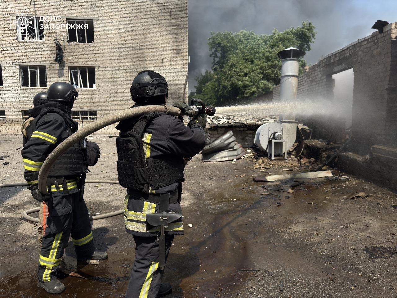 ГСЧС на месте атаки