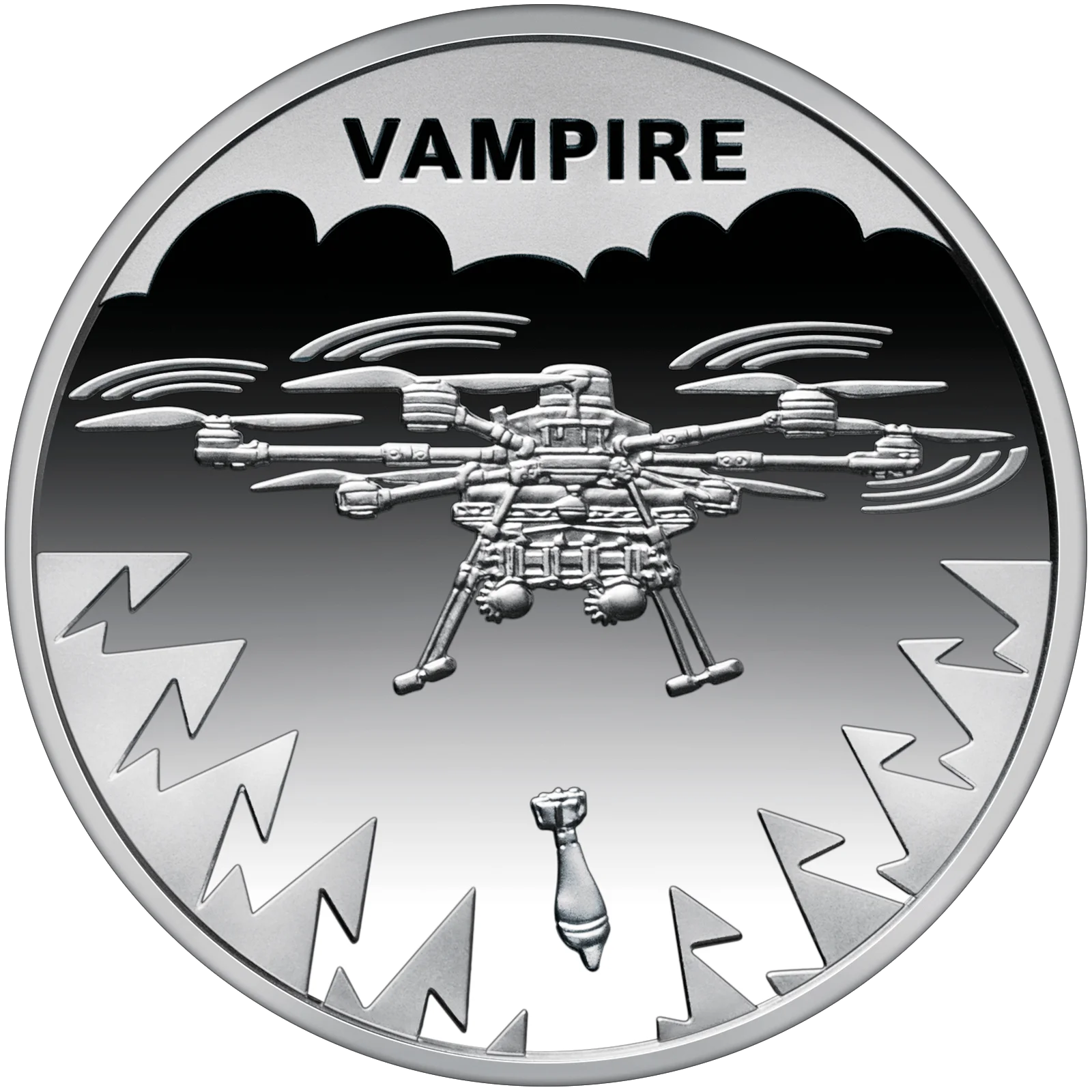 Украинский хлопок. БПЛА Vampire: НБУ выпустил новую монету 3