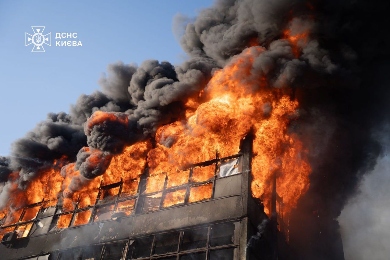 Последствия атаки в Киеве Последствия атаки в Киеве