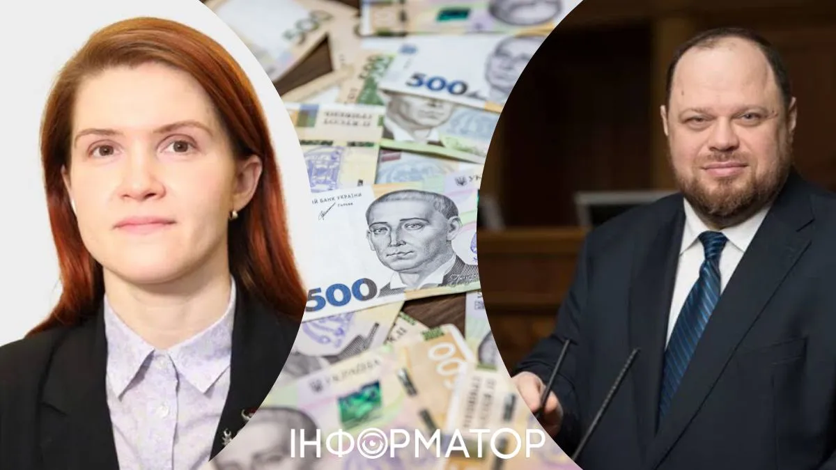 Народные депутаты Марианна Безуглая и Руслан Стефанчук