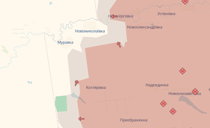 Россияне продвинулись вблизи Котляровки и Новониколаевки. Карта - DeepState