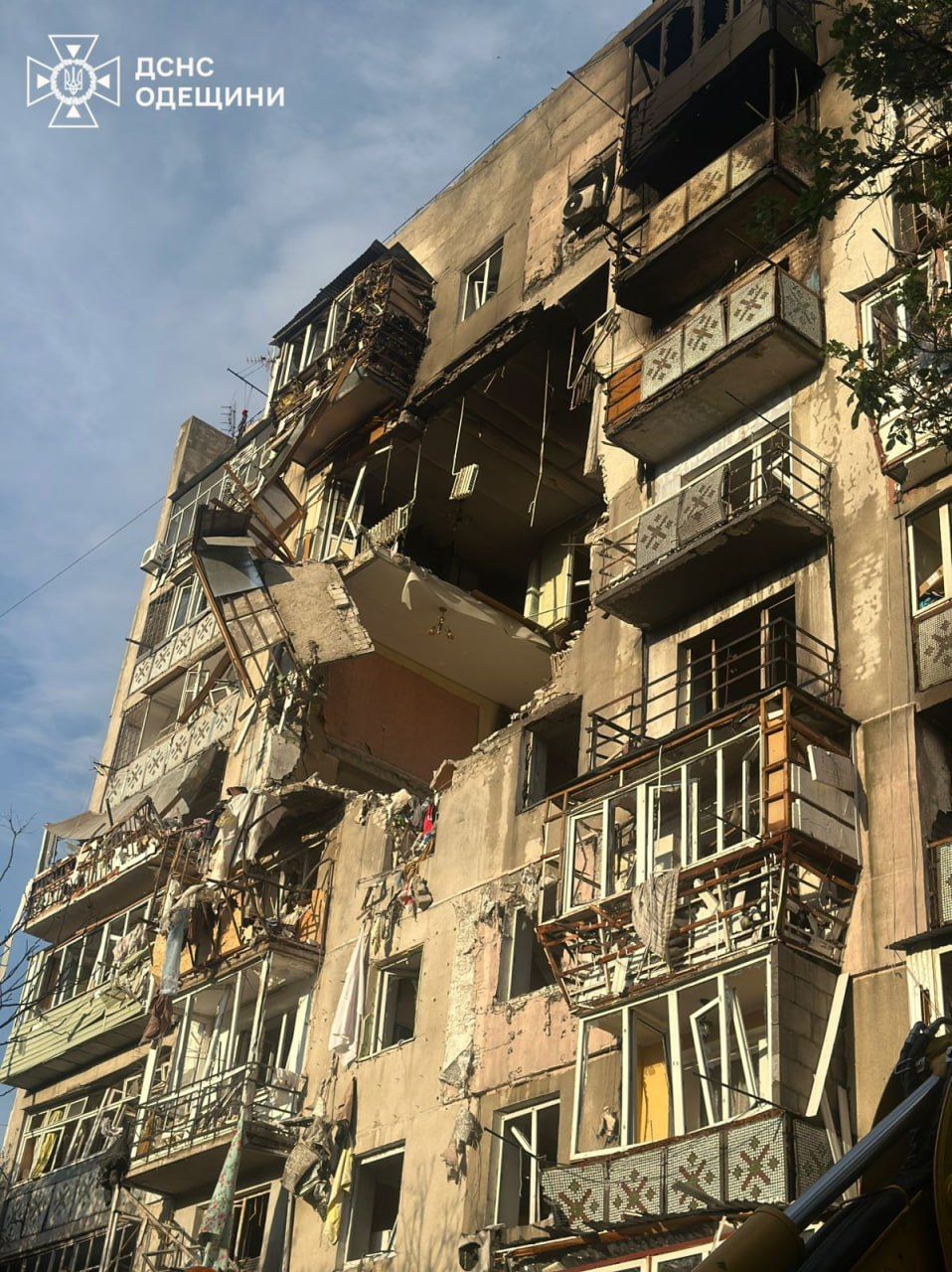 Зруйнований будинок в Одесі 24 липня