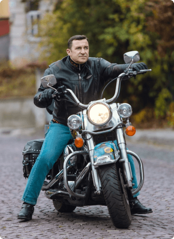 Рущишин на мотоциклі Рущишин на мотоциклі