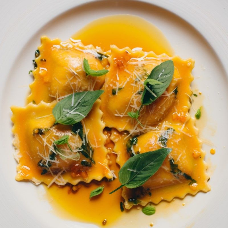 Щоб додати тортеліні пікантності, до зазначених спецій можна додати копчену паприку. Такі равіолі з гарбузом вподобала навіть Олеся Жураківська 1