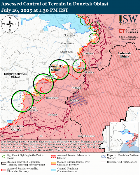 ЗСУ просуваються на півночі Сумщини, тоді як в окупантів нові успіхи на Донбасі — ISW 3