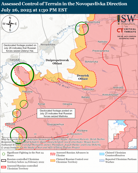 ЗСУ просуваються на півночі Сумщини, тоді як в окупантів нові успіхи на Донбасі — ISW 5