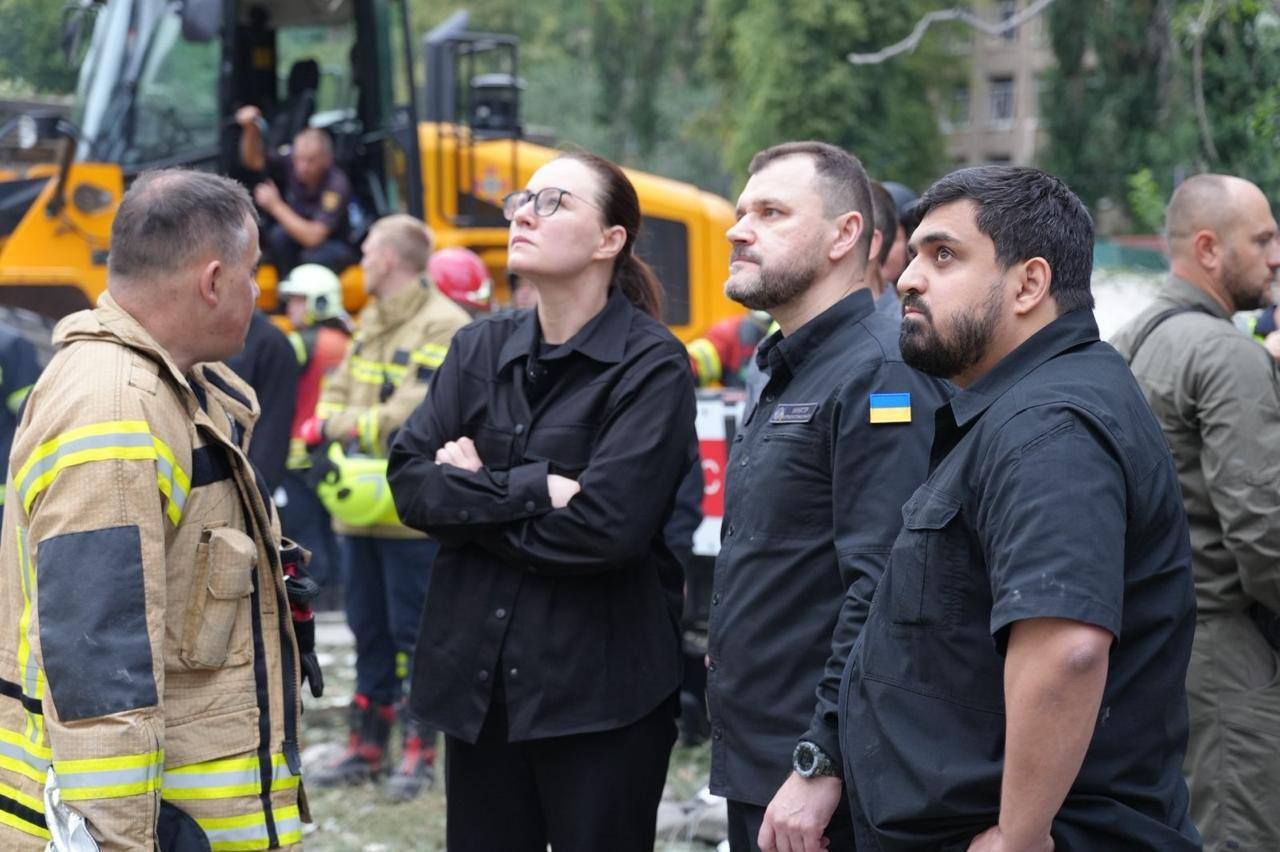 Голова КМВА на місці трагедії в Києві