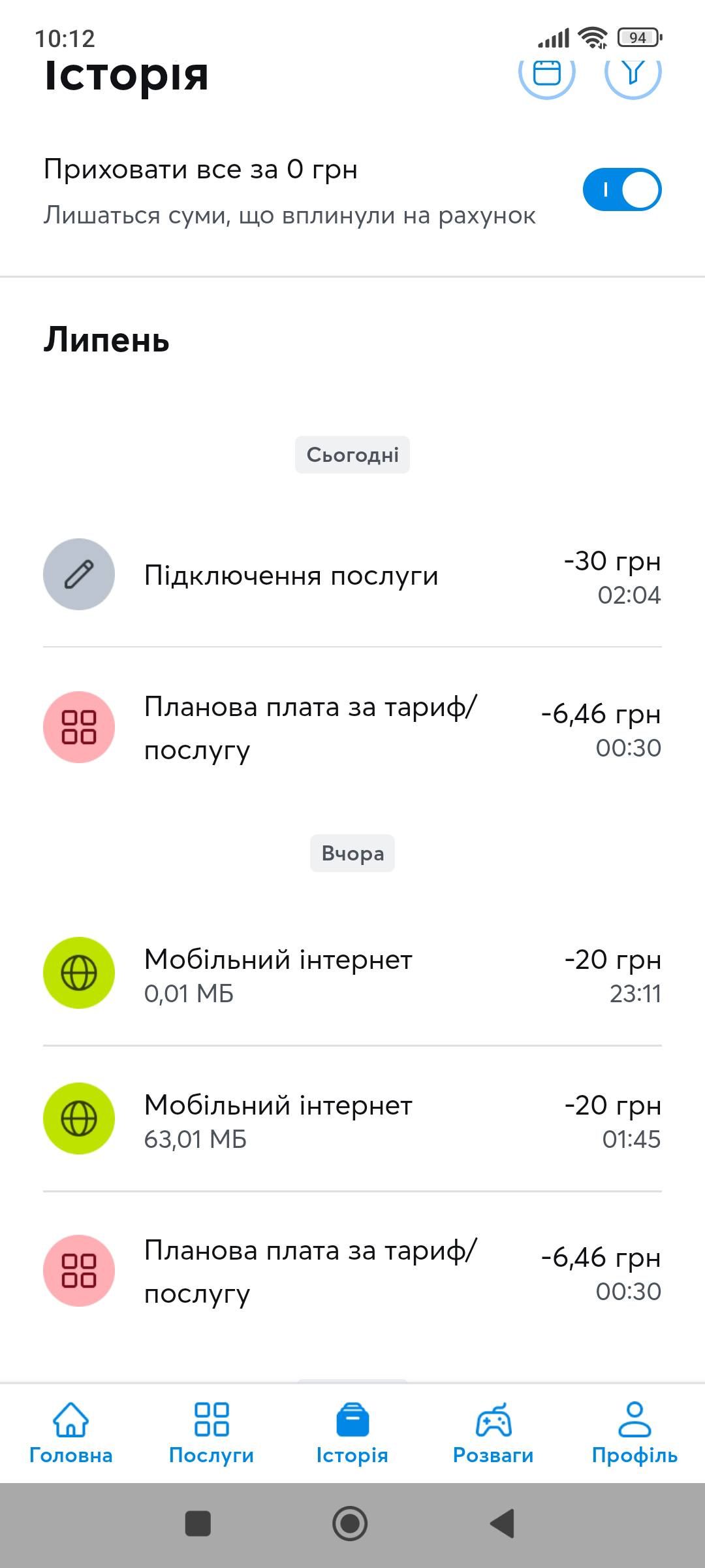 Київстар спсиав з рахунку 30 гривень за невідому послугу