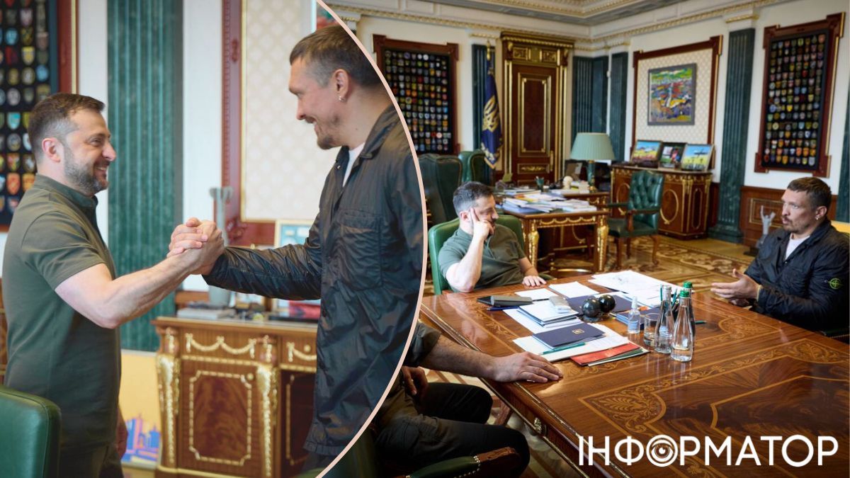 Зеленский встретился с Усиком после его победы