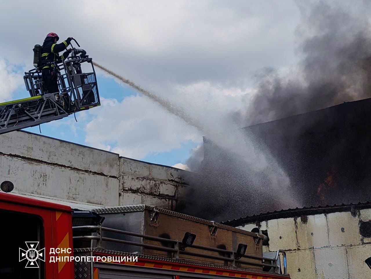 Пожар в Кривом Роге Пожар в Кривом Роге