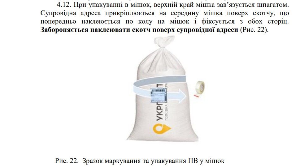 При упакуванні Укрпошта 1