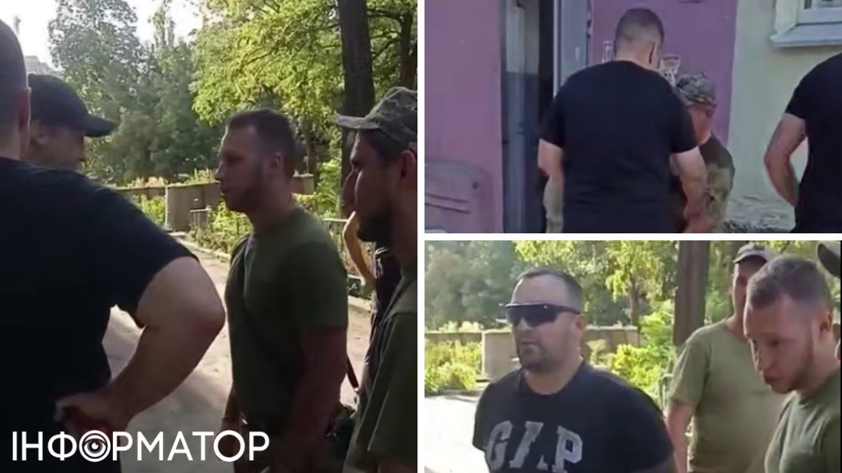 конфликт с ТЦК в Днепре, видео-скриншоты