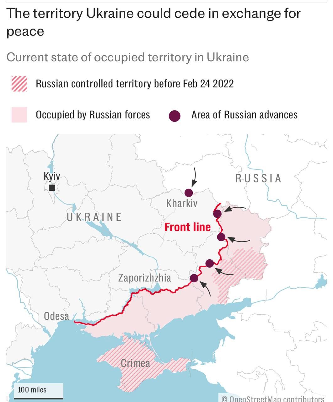 Лінія фронту в Україні