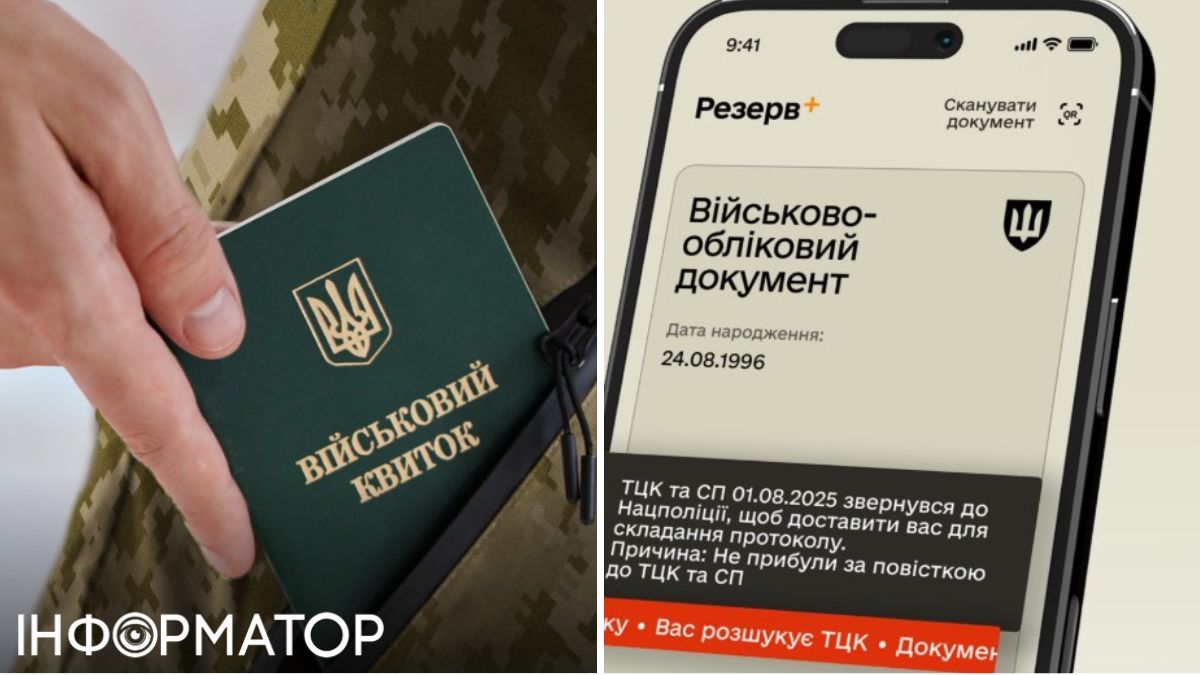 військовий квиток, резерв+