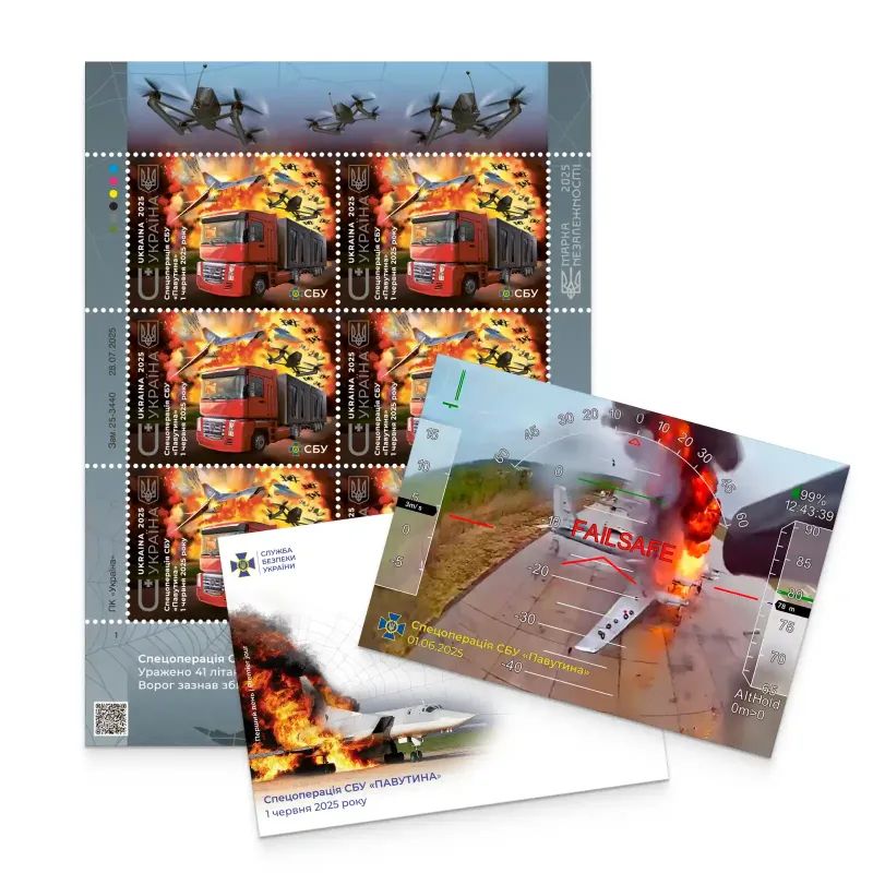 Спецоперация СБУ Паутина Фото: Укрпочта Спецоперация СБУ Паутина Фото: Укрпочта