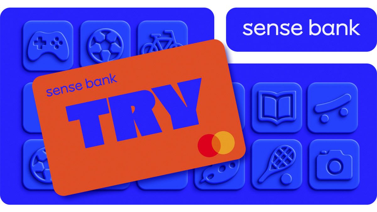 Sense Bank запустив новий продукт - картку TRY для дітей та підлітків