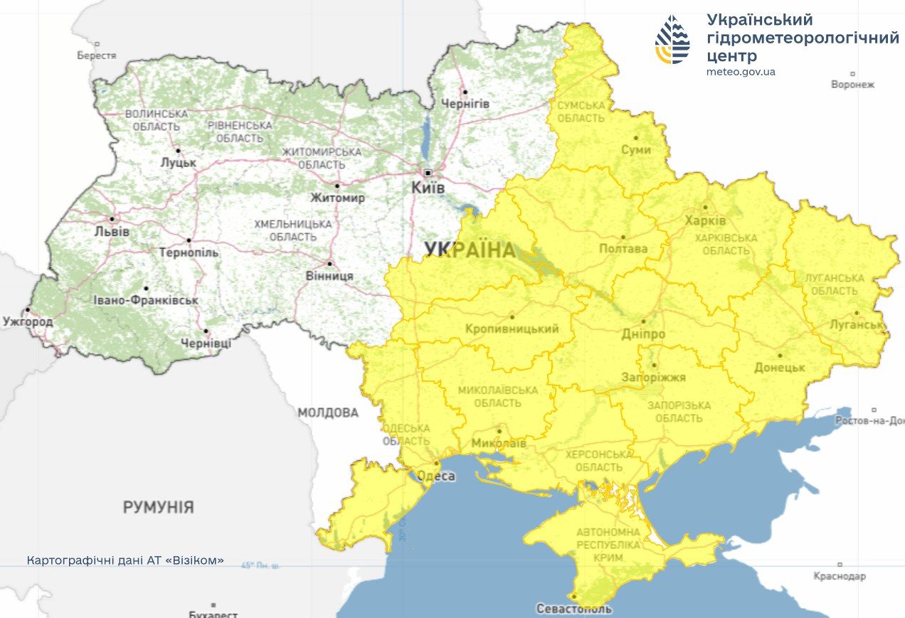 Ожидаются ливни и грозы