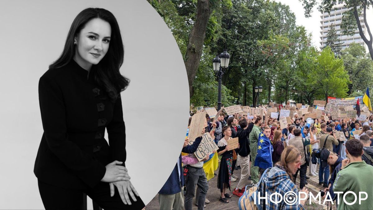 Прем′єр-міністерка Юлія Свириденко та майдан картонок
