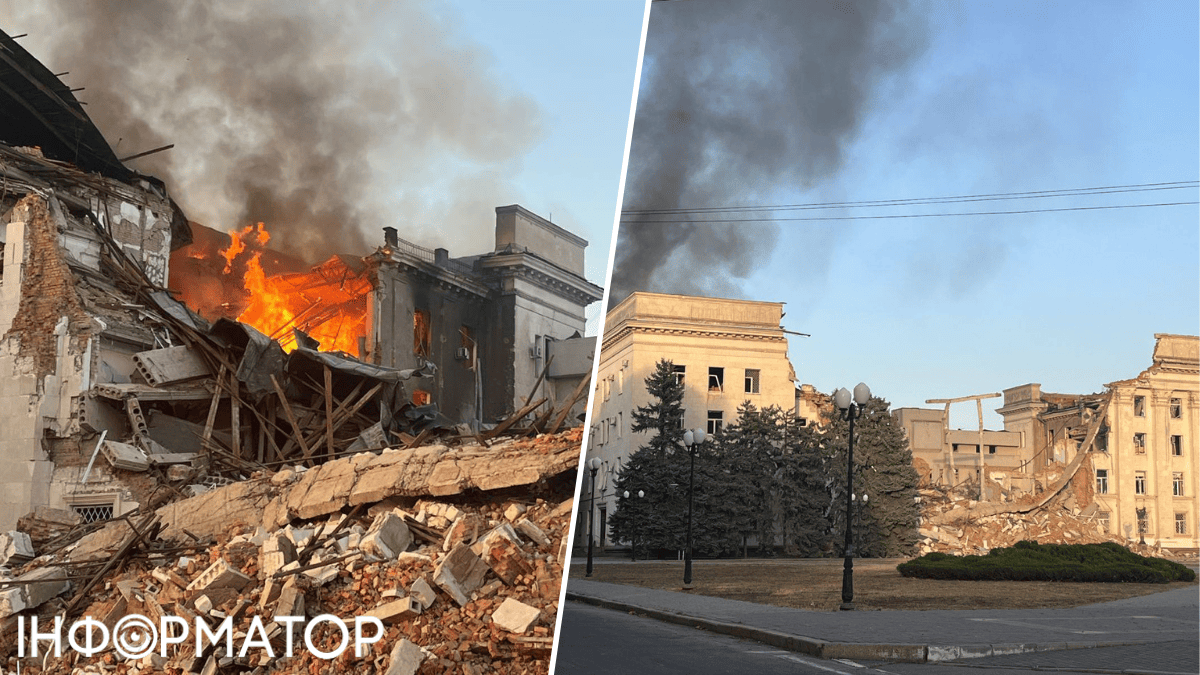Удар по ОВА в Херсоне, удар по Херсону