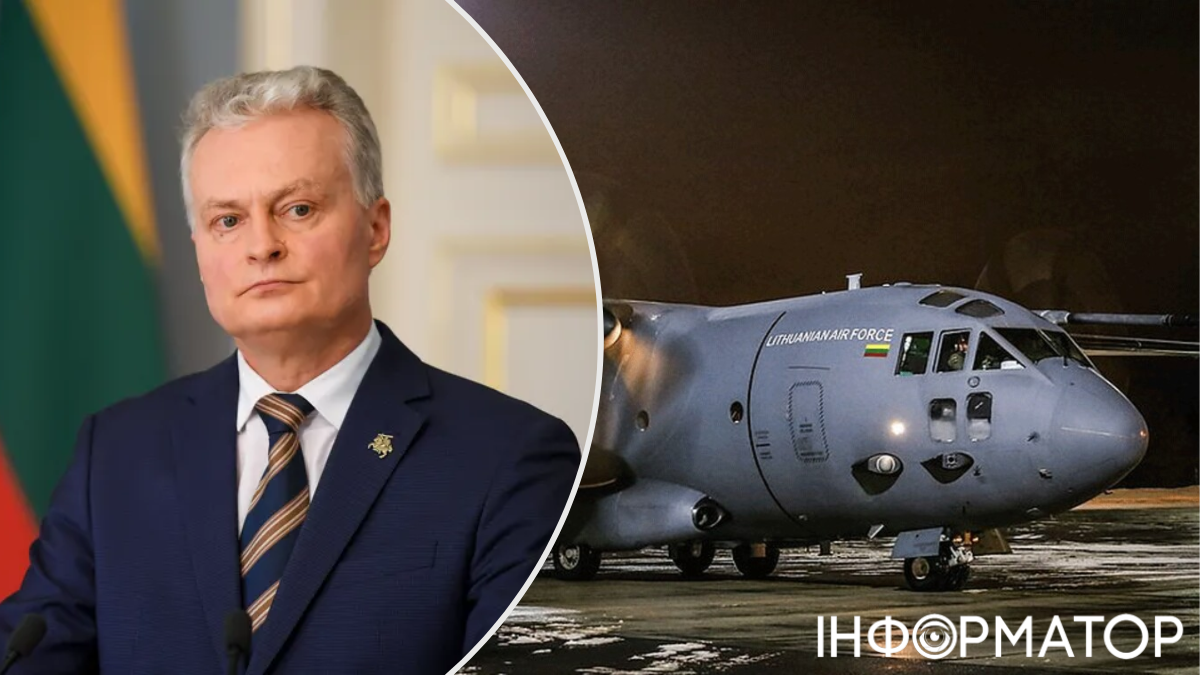 Гітанас Науседа, військовий літак