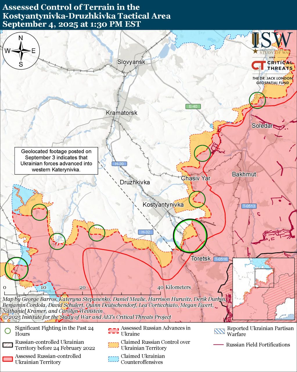 Бої на напрямку Костянтинівка-Дружківка