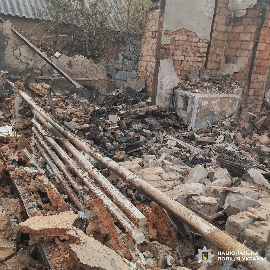 Последствия обстрелов Харьковщины. Фото - Нацполиция Украины